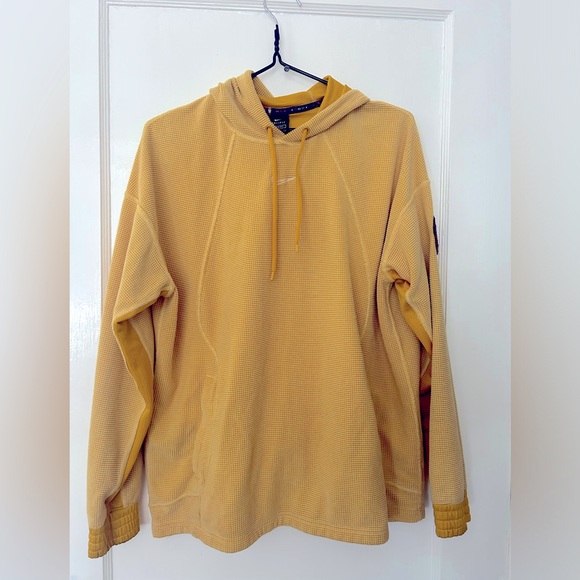 Nike Other - Nike Waffle Texture Dri Fit Loose Fit Hoodie Center Swoosh & Patch Size …